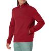 imageNautica mens Quarterzip SweatshirtDeep Crimson