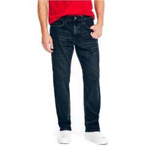 imageNautica Jeans Mens Straight Light Cross Hatch JeanBlack Lagoon Wash