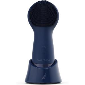 imageNautica PC130 Sonic Facial Cleansing Brush Made with Ultra Hygienic Soft Silicone Waterproof and Rechargeable Face Scrub Brush for Men ampamp Women  NavyNavy