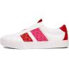 imageNautica Womens SlipOn Sneakers  Casual LowTop Walking Shoes  Comfortable NoLace Fashion Tennis StyleMaritawhite Red Pink