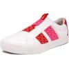 imageNautica Womens SlipOn Sneakers  Casual LowTop Walking Shoes  Comfortable NoLace Fashion Tennis StyleMaritawhite Red Pink