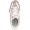 imageNautica Womens Sneakers  Casual LaceUp Low Top Tennis Shoes with Vegan Leather and Suede Design Classic Gum Sole Comfort TrainersWhite Taupekeota