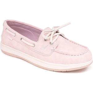 imageNautica Womens Casual Boat Shoes MocToe Loafers with Cushioned Insole Deck Fashion SneakerPink Nubuck