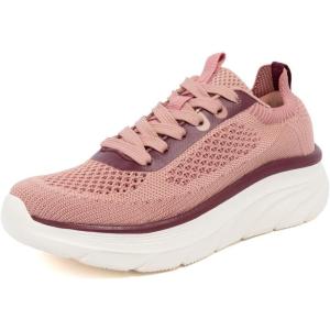 imageNautica Womens Fashion Sneaker LaceUp Running Shoe Casual Max Cushioning Walking Tennis SneakerMauve Burgundyvenera
