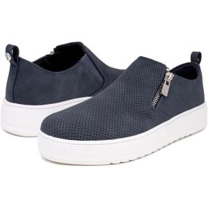 imageNautica Womens SlipOn Fashion Sneakers with Side Zipper  Comfortable LowTop Walking Shoes for Casual Everyday WearNavy