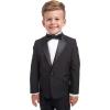 imageNautica BabyBoys 4Piece Tuxedo with Dress Shirt Bow Tie Jacket and PantsBlack Tuxedo