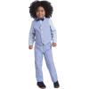 imageNautica Boys 4Piece Formal Suit Set with Vest Pants Collared Dress Shirt and TieLavendula
