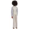 imageNautica Boys 4Piece Formal Suit Set with Vest Pants Collared Dress Shirt and TieSilver Birch