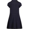 imageNautica Girls School Uniform Short Sleeve Polo DressNavy Front Tie