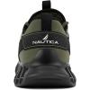 imageNautica Mens Casual Fashion Sneakers  Lightweight LaceUp Athletic Walking Shoes for Gym ampamp Tennis ComfortableOlive Black
