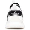 imageNautica Mens Casual Fashion Sneakers  Lightweight LaceUp Athletic Walking Shoes for Gym ampamp Tennis ComfortableWhiteBlack