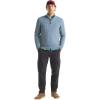 imageNautica Mens Navtech QuarterZip SweaterTextured Achor Blue Heather