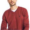 imageNautica Mens Navtech VNeck SweaterBiking Red