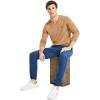 imageNautica Mens Navtech VNeck SweaterCamel Heather