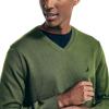 imageNautica Mens Navtech VNeck SweaterChive