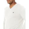 imageNautica Mens Navtech VNeck SweaterMarshmallow