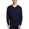 imageNautica Mens Navtech VNeck SweaterNavy