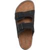imageNautica Mens Sandals  Casual Slides with 2 Adjustable Buckle Straps and Cork Footbed for Ultimate Comfort and Style RegularWide Width Big SizeBlack Monochrome