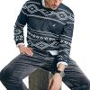 imageNautica Mens Sustainably Crafted Fair Isle Crewneck SweaterNavy Seas