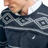imageNautica Mens Sustainably Crafted Fair Isle Crewneck SweaterNavy Seas