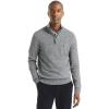 imageNautica Mens Navtech QuarterZip SweaterMarled Grey Heather