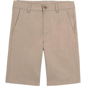 imageNautica Boys School Uniform Flat Front Twill ShortKhaki Stretch