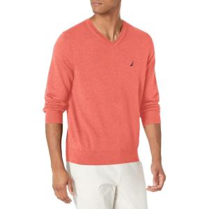 imageNautica Mens Navtech VNeck SweaterCruise Heather