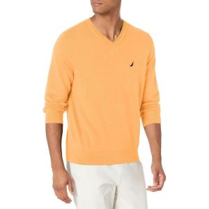 imageNautica Mens Navtech VNeck SweaterOld Gold Heather