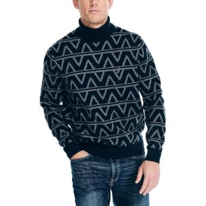 imageNautica Mens Sustainably Crafted Turtleneck SweaterNavy Seas