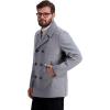 imageNautica Mens Classic Double Breasted PeacoatLtgrey