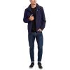 imageNautica Mens Lightweight Windbreaker Stretch Athletic Outdoor Full Zip Bomber Golf JacketM Navy