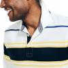 imageNautica Mens LongSleeve Rugby Polo ShirtSail White