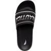 imageNautica Mens Open Toe Slide Sandals  Comfortable Indoor ampamp Outdoor Shower SlippersBlack Farrington