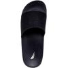 imageNautica Mens Open Toe Slide Sandals  Comfortable Indoor ampamp Outdoor Shower SlippersBlack Mono Porter