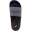 imageNautica Mens Open Toe Slide Sandals  Comfortable Indoor ampamp Outdoor Shower SlippersGreyrain Water