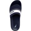 imageNautica Mens Open Toe Slide Sandals  Comfortable Indoor ampamp Outdoor Shower SlippersNavy Fitz