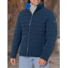 imageNautica Mens Reversible Quilted Puffer Jacket Midweight Mechanical Stretch Winter CoatDeep Navy