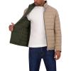 imageNautica Mens Reversible Quilted Puffer Jacket Midweight Mechanical Stretch Winter CoatDkforest