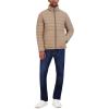 imageNautica Mens Reversible Quilted Puffer Jacket Midweight Mechanical Stretch Winter CoatDkforest