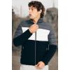 imageNautica Mens Reversible Quilted Puffer Jacket Midweight Mechanical Stretch Winter CoatGrey  Black X White