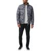 imageNautica Mens Reversible Quilted Puffer Jacket Midweight Mechanical Stretch Winter CoatInk