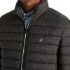 imageNautica Mens Reversible Quilted Puffer Jacket Midweight Mechanical Stretch Winter CoatLuxury Black