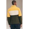 imageNautica Mens Reversible Quilted Puffer Jacket Midweight Mechanical Stretch Winter CoatMustard