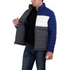 imageNautica Mens Reversible Quilted Puffer Jacket Midweight Mechanical Stretch Winter CoatNight Blue