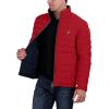 imageNautica Mens Reversible Quilted Puffer Jacket Midweight Mechanical Stretch Winter CoatNvyRed