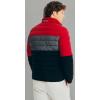 imageNautica Mens Reversible Quilted Puffer Jacket Midweight Mechanical Stretch Winter CoatRed  Black X Grey