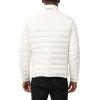 imageNautica Mens Reversible Quilted Puffer Jacket Midweight Mechanical Stretch Winter CoatVintage Sail Cream