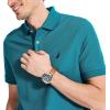 imageNautica Mens Sustainably Crafted Classic Fit Deck PoloHarbor Jade