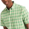 imageNautica Mens Sustainably Crafted Plaid ShortSleeve ShirtFair Green