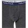 imageNautica mens 4 Pack Heather Stretch Boxer Briefs2 Charcoal Heather2 Light Grey Heather